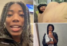 California girl Santeon Brown admits she prefers sleeping on airport flooring to lodge beds in viral video: ‘I plan it’