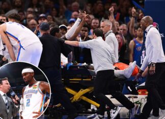 Shai Gilgeous-Alexander fights back tears after Jalen Williams’ grotesque harm